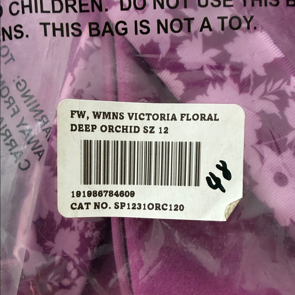 🆕 Spenco Women's Victoria Floral Deep Orchid Sandals Purple Size 12 - Picture 3 of 3
